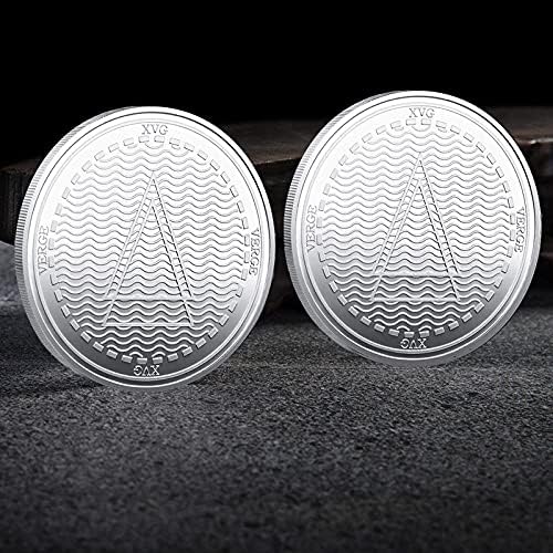 StateSilver-pozlaćeni koval Kompletan kolekcija ukrasna kovanica sa zaštitnim rukavima Lucky Coin Digitalni virtualni kovanik kolektora