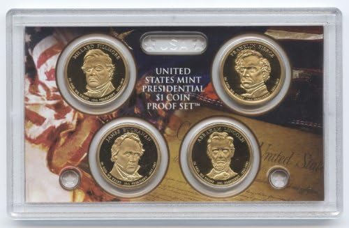 2010. Predsjednički zlatni dolar set u koferu MINT plastike