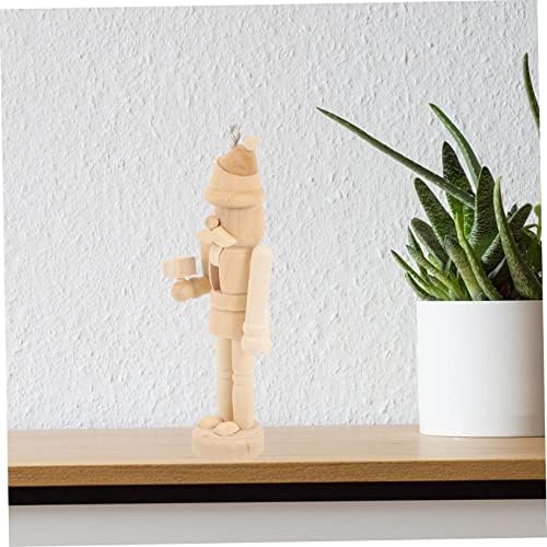 ABOOFAN 25 kom Orašar DIY dekor Statue Mini lutke Woodsy Decor tradicionalni Orašar neobojeni Orašar vojnik nedovršeni Orašar lutka