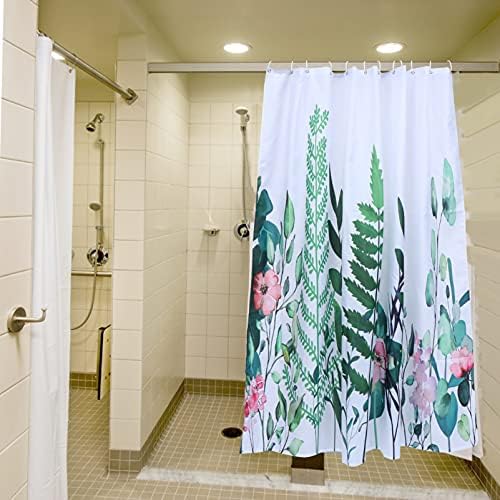 Jojofuny kupatilo zavjese za kupanje sa kukama vodootporan cvijet i biljke štampane zavjese WC viseća zavjesa vodonepropusnost particija