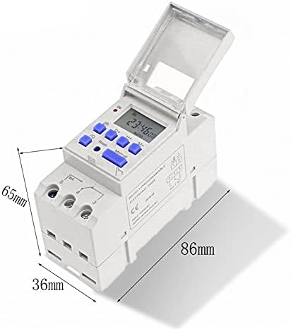 WTUKMO THC15A MicroComputer elektronski programibilni digitalni tajmer prekidač releja 12V 24V 110V 220V 16A DIN šina nosač