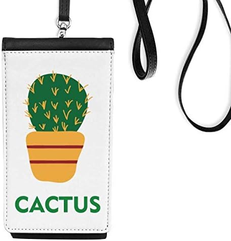 Kaktus zeleni sukulentori za sakulencije Telefon novčanik tašna viseće mobilne torbice Crni džep