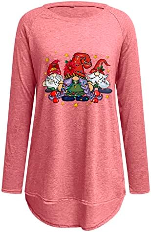 Žene božićne bejzbol t košulje Smiješne grafičke majice Xmas Restred Ležerne majica Tee The