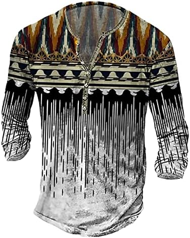 2023 Nova muška ljetna modna casual pričvrsna 3D digitalni tisak majica s dugim rukavima, majica s dugim rukavima