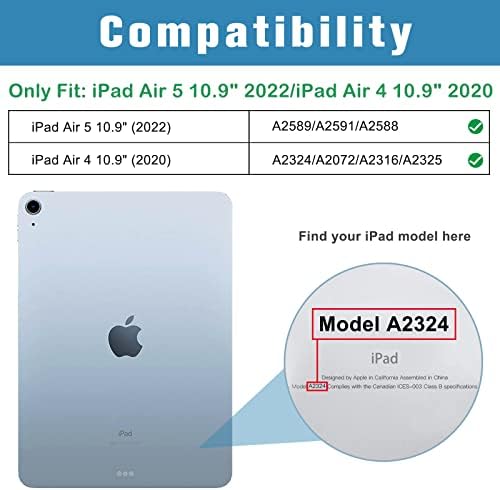 Procase Slim Smart Cover paketa sa zaštitnikom zaslona privatnosti za iPad Air 4. 2020 i iPad Pro 11 2020