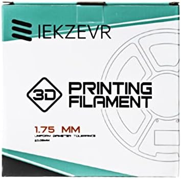 PLA 3D filament pisača, ugrađuje većinu FDM pisača, dimenzijnsku tačnost +/- 0,02 mm, 1 kg (2,2 kilograma) kalem, 1,75 mm, bijeli,
