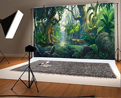 Yeele 5x3ft Fairy Tales Backdrop za fotografiju Fantasy Fairyland Tropical Horse Jungle Sunlight Cvijeće Pozadina Dječje rođendanske
