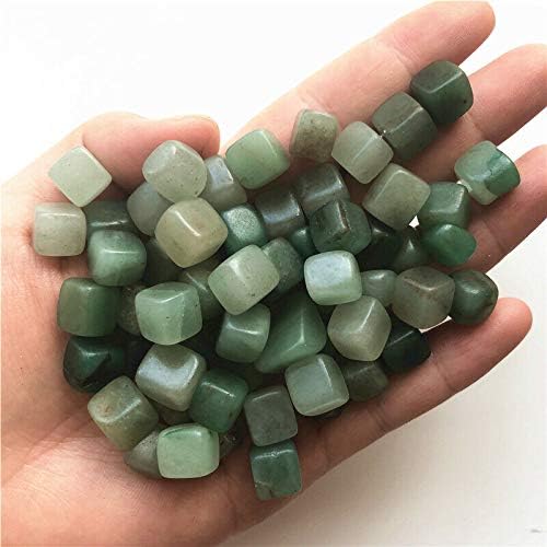 Ertiujg Husong312 100g Prirodni zeleni aventurin kocke kamen za iscjeljujući kakra mineralni ukras prirodno kamenje i minerali kristal