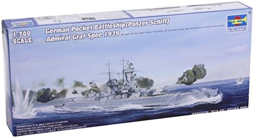 Trubač 1/700 Njemački Admiral Graf Spee Džepni Bojni Brod 1939 Model Kit