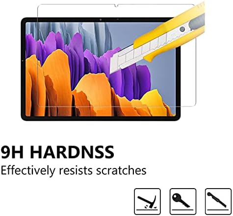 Viesup Zaštita ekrana za Samsung Tab S7 SM-T870 SM-T875 SM-T876B, [2PACK] 9 tvrdoća HD kaljeno staklo za Tablet protiv ogrebotina