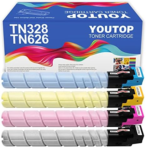 Youtop 4pk TN328 TN626 TN330 TN628 toner kaseta Kompatibilan je za konicu Minolta Bizhub C300i C360i C250i C7130i C450i C550i C650i