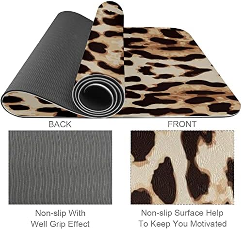 Siebzeh uzorak Leopard koža pozadina Premium debeli Yoga Mat Eco Friendly gumeni zdravlje & amp; fitnes non Slip Mat za sve vrste