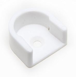12 x Ormar Bijeli plastični talni tip plastične šipke utičnice 16 mm ID