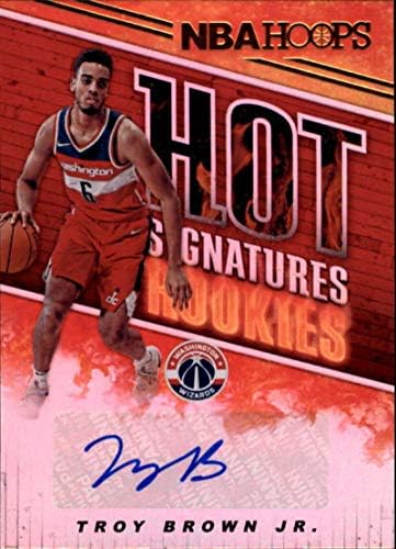 2018-19 Panini Hoops vruće potpise Rookies # 15 Troy Brown Jr. Auto Washington Wizards RC Autograph NBA košarkaška kartica