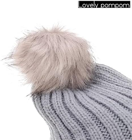 SDFGH zimska kapa siva kapa Sintetička kosa sa produžetkom kose zadržavanje toplote vertikalno za žene ravna kosa valovita kosa