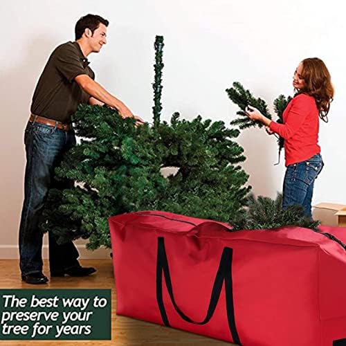 Cokino torba za božićno drvo sa izdržljivim ojačanim ručkama & Dual Zipper Umjetna rastavljena stabla suza dokaz Oxford Duffle torba