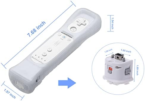bangbird Motion Plus Adapter senzor sa silikonskim kućištem za Nintendo Wii daljinski kontroler, MotionPLUS adapter Accelerator -