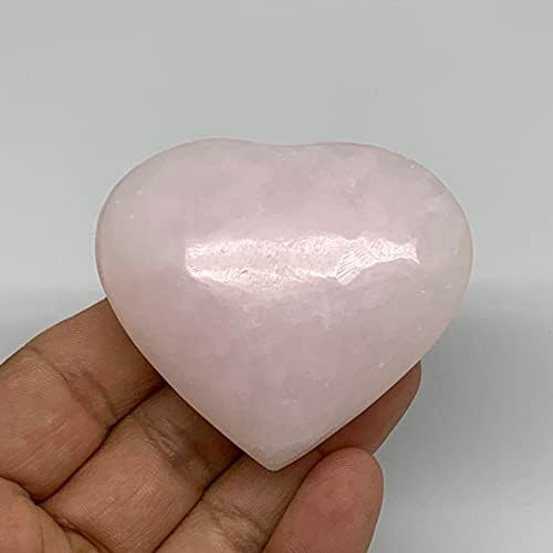 113,5 grama, 2 x 2,4 x 1,1 prirodni ružičasti mangano kalcitno srce iz Afganistana, poliranog, reiki ljekovitog, draga, b24861