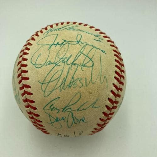 1987. New York Mets tim potpisao je Baseball 29 Sigs Gary Carter - autogramirani bejzbol