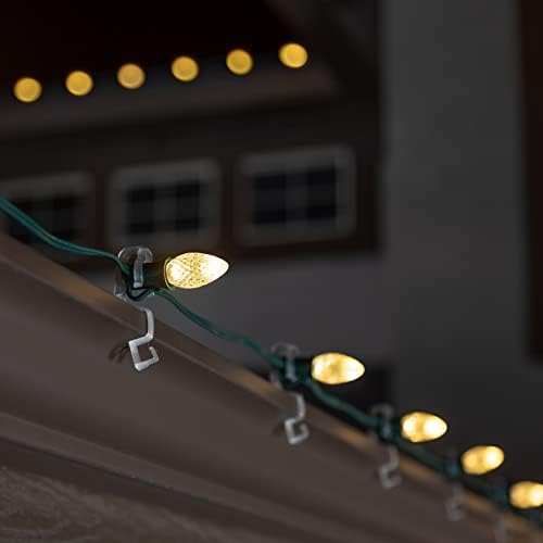 Holiday Lighting Outlet Faceted C7 Božićna svjetla / sunce toplo bijele LED Sijalice holiday Decoration | topli Božićni dekor za unutrašnju