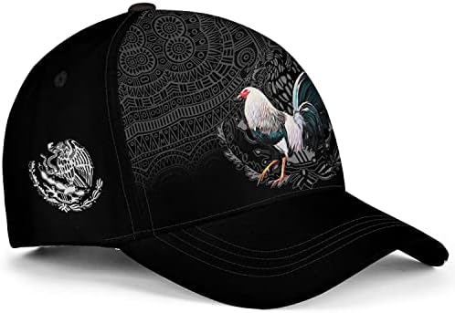 Hieprints Rooster šešir, Rooster kape za muškarce žene, 3d Meksički Rooster bejzbol kapa Snapback Gallo piletina Cock Meksiko kapa