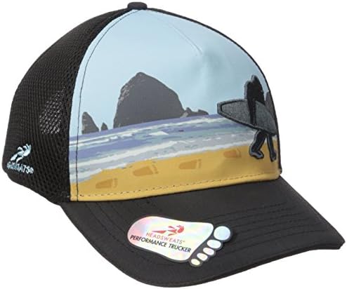 Headswats Trucker Hat-Soft Tech 5 ploča sublimirana Bigfoot surfa