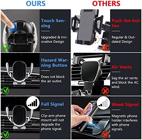 1797 za Honda Civic Mount Hour -2021 Dodatna oprema Bling Touch Sensing Unutrašnjost nosač za prtljažnike STAND odgovara iPhonesu
