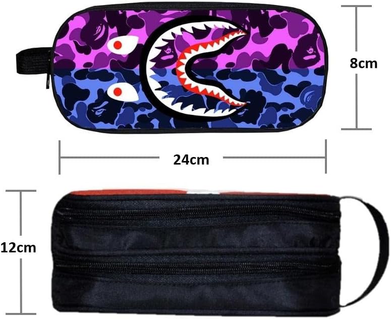Modni morski pas zubi Camopak za ruksak za laptop veliki kapacitet Bookbag kamuflažni ruksak uzorak za dječake, jedna veličina
