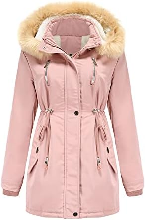 Blukids FAUX krzneni kaputi za ženska modna kapuljača zadebljana dugačka jakna zima niz parku jaknu topla džepna kaputa