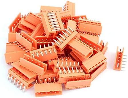 X-DREE 50Pcs AC300V 3.96 mm Pitch 6P desni ugao sjedište Plug-in PCB Terminal blok konektor (50pcs AC300-V 3.96 mm Pitch 6P ad angolo