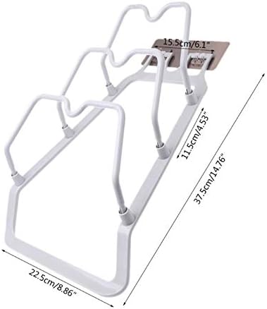 Zidni montirani lonac pan poklopac za skladišni nosač Organizator kuhinjskih ormanara Držač vrata Lid organizator