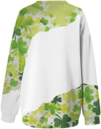 St Patricks Dan majica s dugim rukavima bluza Crewneck Duksevi ispisani bluze Žene na vrhu LAOSE FITTED COMFY bluza