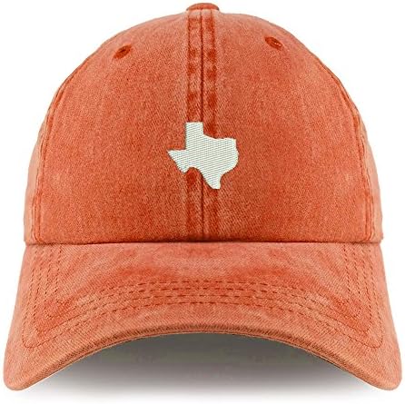 Trendy Prodavnica Odjeće Texas State Map Vezeni Pigment Obojen Nestrukturirana Kapa