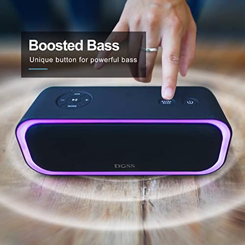 DOSS Bluetooth zvučnik, SoundBox Pro Bežični zvučnik sa 20w Stereo zvukom, Active Extra Bass, Bluetooth 5.0, Ipx6 vodootporan, bežično