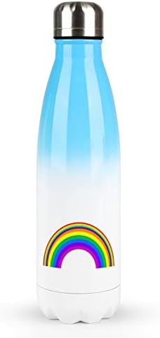 Rainbow LGBT Pride Boca vode od nehrđajućeg čelika sa sportskom bocom izolirane sa listom za putni piknik kampiranje 17 oz