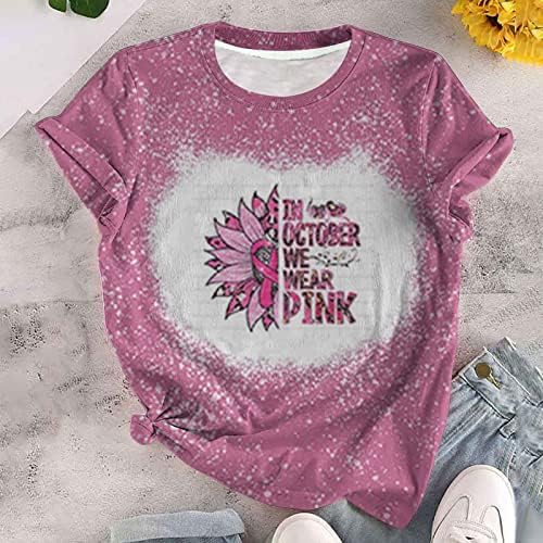 Narhbrg žena Inspirational košulje Nadam se svijest o raku dojke ružičasta košulja moli se za majicu dugih rukava s dugim rukavima