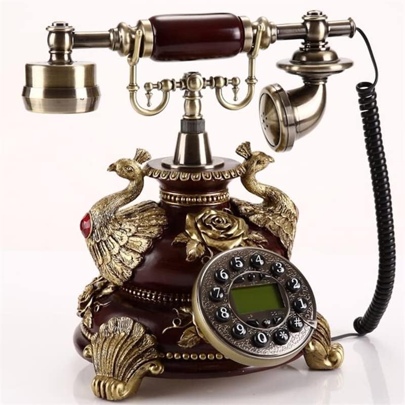 Gayouny Corded Telefon Fiksni digitalni retro telefona Dial Dial Dekorativni rotacijski biranje Telefoni fiksni telefon za dom