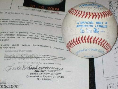 1982 Yankees tim potpisao je autogramirani macphail oal bejzbol JSA loa hof + - autogramirani bejzbol