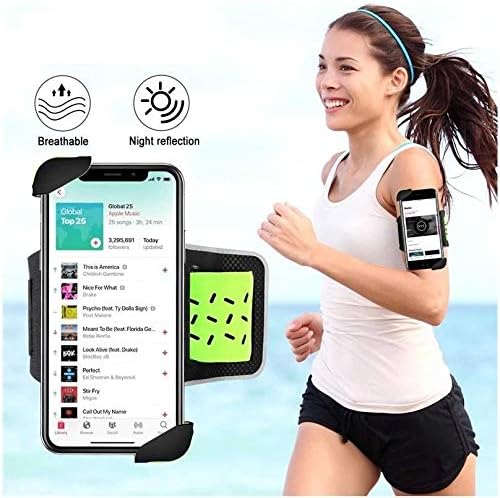 Boxwave® futrola za Xiaomi mi 11x [Flexsport Armband] Podesiva vrpca za vježbanje i trčanje za Xiaomi Mi 11x - Stark Green