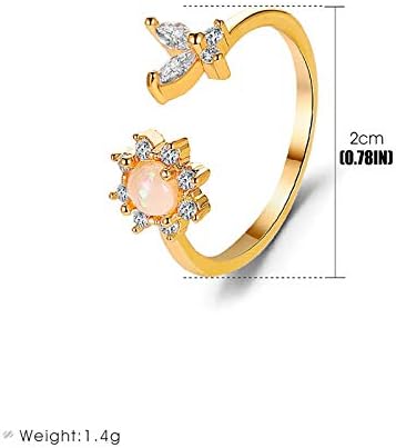 2023 Novi prsten suncokret dame Fashion Diamond Slatka Australija prsten za prste