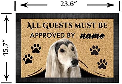 BAGEYOU svi gosti moraju biti odobreni otirač sa My Love Dog Cat prostirkom za dobrodošlicu prilagođeno ime 23.6X 15.7