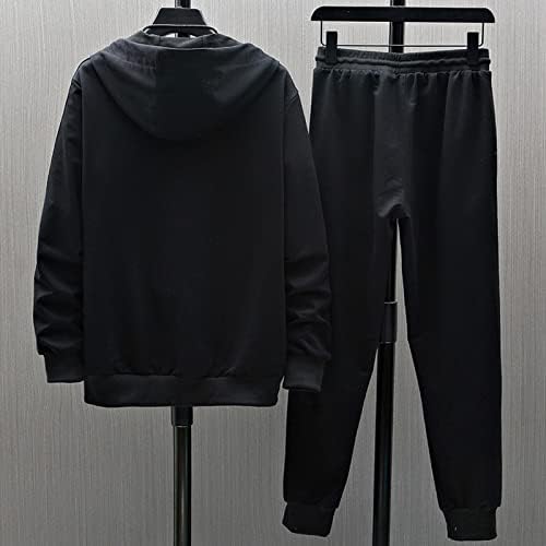 Muška trenerka Sportska odjeća Casual patentna jakna + Track hlače 2 komada setovi sa kapuljačom