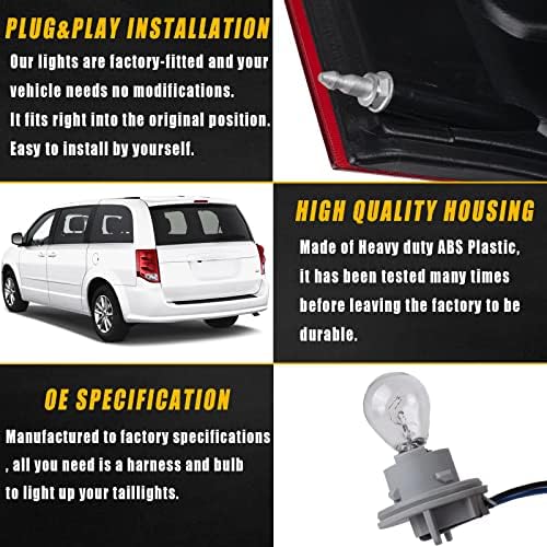 Boine lijevo stražnje svjetlo kompatibilno sa 2011-2020 Dodge Grand Caravan LED zadnje svjetlo-uključena sijalica