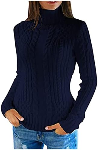 Ženski džemperi dugih rukava s dugim rukavima pulover pulover pletenim džemper za bluze