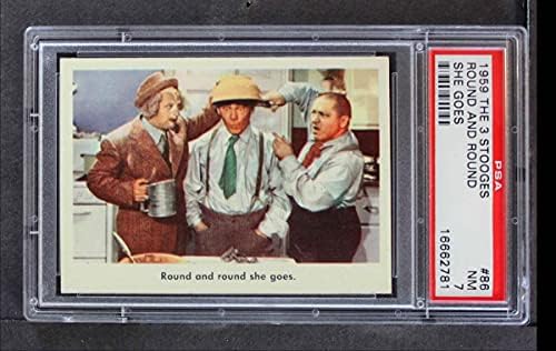 1959. Fleer Tri Stooges 86 Round i okrugli ide PSA PSA 7.00