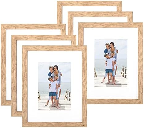 8x10 okvir za slike, kompozitni drveni okvir za fotografije 5x7 sa prostirkom ili 8x10 bez prostirke sa staklom od Perspeksa za vertikalni