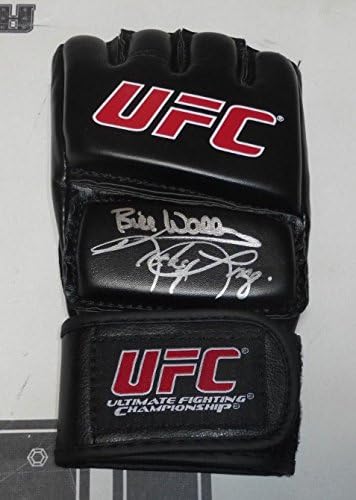 Bill Wallace Kathy long potpisan rukavica PSA / DNK COA UFC 1 spikeri Kickboxer Auto-Autographed UFC rukavice
