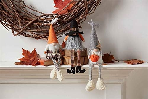 Blato pite jeseni viseći gnomes sjemenke polica set od 3 dekor