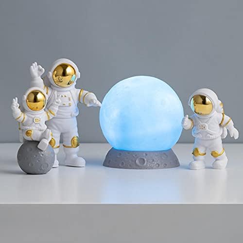 NC Astronaut Model mala ljuljačka dnevna soba TV ormar ukrasi za dječje sobe odličan srebrni trodijelni Set bijeli mjesec