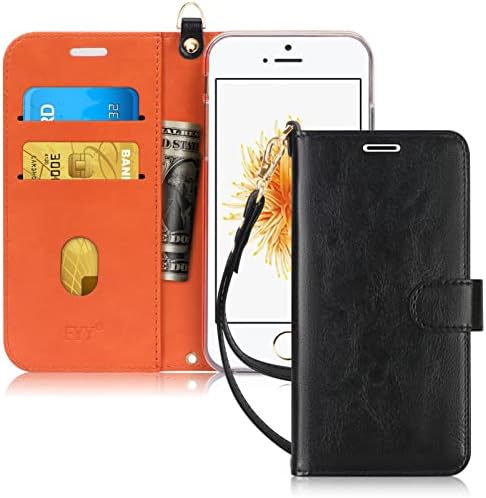 Fyy dizajniran za iPhone SE Case /iPhone 5 Case / iPhone 5S Case, Luksuzni PU kožni novčanik telefon sa držačem za kartice zaštitni
